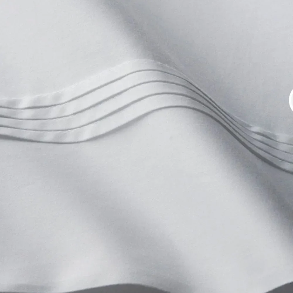 The Company Store Legends Egyptian Cotton Sateen King Flat Sheet in Silver. NWT